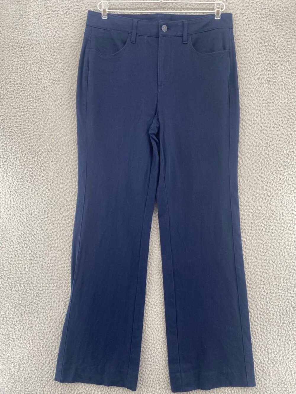 Chicos Jeans Womens 0.5 US 6R Navy Flex Waist 5 Pocket Stretch Bootcut Casual